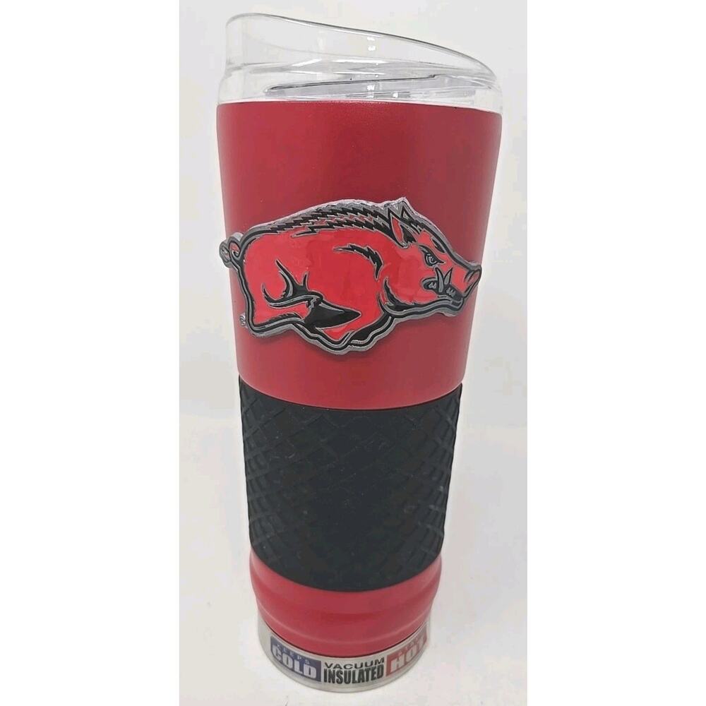 Arkansas Razorbacks Collage Stainless Steel Travel Cup‎ 24oz Clean U273